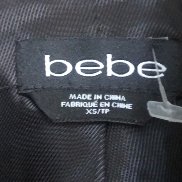 👀 Vegan Bebe crop jacket. Xs - Picture 2 of 13